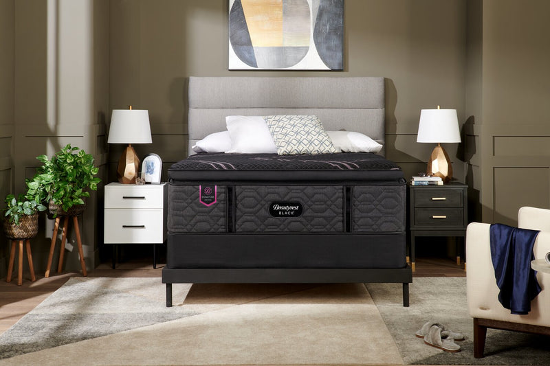 Beautyrest Black Signature Orchid Euro Pillowtop Queen Mattress Set