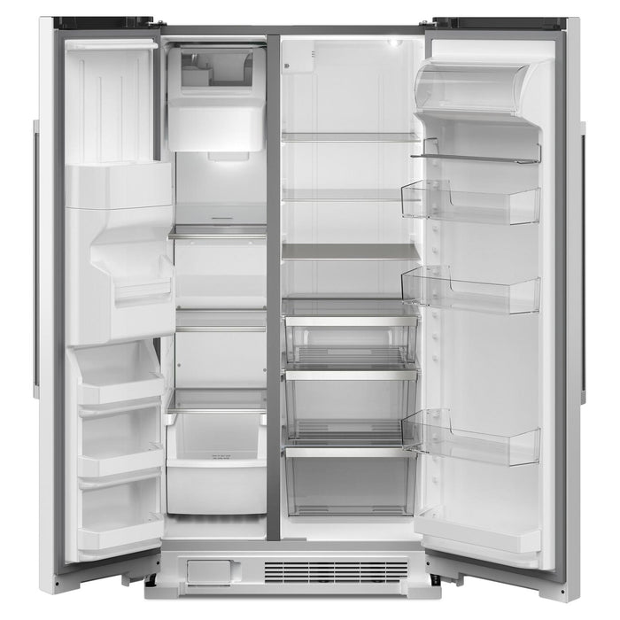 Maytag 36\" 25 Cu. Ft. Side-by-Side Refrigerator - White - MRSF4036PW