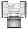 KitchenAid 36" 20 Cu. Ft. Counter-Depth French Door Refrigerator - PrintShield Stainless - KRFC136SPS | Réfrigérateur KitchenAid de 36 po et de 20 pi3 de profondeur comptoir à portes françaises - acier inoxydable PrintShieldMC - KRFC136SPS