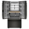 KitchenAid 36" 24 Cu. Ft. Counter-Depth French Door Refrigerator – Black Ore - KRFC236SBE | Réfrigérateur KitchenAid de 36 po et de 24 pi3 de profondeur comptoir à portes françaises - minerai noir - KRFC236SBE