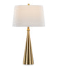 Alison 30" Metal Table Lamp with White Linen - Gold | Lampe de table Alison de 30 po en métal avec lin blanc - doré