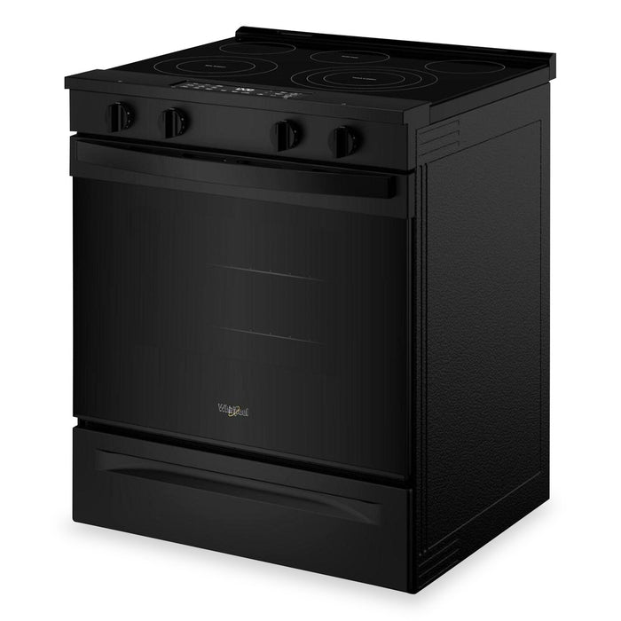 Whirlpool 30\" 5.3 Cu. Ft Electric Range with Air Cooking – Black - YWSES5030SB