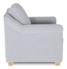 Finesse 37" Contemporary Chenille Fabric Chair - Rain  | Fauteuil contemporain Finesse de 37 po en tissu de chenille - rain