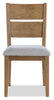Lotus 7pc Dining Set with Table & 6 Slat-Back Chairs, Wood, 82"W - Natural | Ensemble de salle à manger Lotus 7 pièces en bois avec table de 82 po (L) et 6 chaises à dossier à lattes - naturel