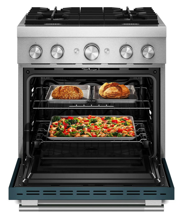 KitchenAid 4.1 Cu. Ft. Dual Fuel Range with No Preheat Air Fry Mode – Agave - KFDS930SAG