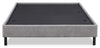 Amos Upholstered Platform Bed Base in Grey Fabric - King Size | Base de lit plateforme Amos rembourrée en tissu gris - format très grand lit