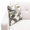 Kort & Co. Freeman 80” Linen-Look Fabric Condo Size Sofa with Wood Legs - Dove White | Sofa Freeman de Kort & Co. de 80 po de format condo en tissu d’apparence lin avec base et pattes en bois - blanc colombe
