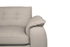 Raya Modular 5-Piece Left-Facing Genuine Leather Sectional with Storage Console and Wood Legs - Stone Beige | Sofa sectionnel modulaire de gauche Raya 5 pièces en cuir véritable avec console de rangement et pattes en bois - beige pierre