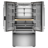 KitchenAid 36" 24 Cu. Ft. Counter-Depth French Door Refrigerator - PrintShield Stainless - KRFC236SPS | Réfrigérateur KitchenAid de 36 po et de 24 pi3 de profondeur comptoir à portes françaises - inoxydable PrintShieldMC - KRFC236SPS
