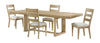 Aspen Dining Table with 80-104" Extension, Trestle Base - Natural | Table de salle à manger Aspen de 80 po à 104 po à rallonge et base à tréteaux - naturelle
