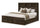Ethan Storage Bed with Bookcase Headboard, Rustic Brown - Queen Size