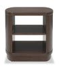 Vernon 25” Modern Solid Wood End Table with 2 Shelves - Dark Brown | Table de bout moderne Vernon de 25 po en bois massif avec 2 tablettes - brun foncé