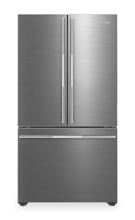 Smeg 36” 20.48 Cu. Ft. French Door Refrigerator – Stainless Steel - FD36UXIW