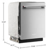 KitchenAid 24" 44 dBA Dishwasher with 360° Max Jets™ Third Rack -PrintShield Stainless Steel - KDTS424SPS  | Lave-vaisselle KitchenAid de 24 po et de 44 dBA avec troisième panier 360° Max JetsMC - acier inoxydable PrintShieldMC - KDTS424SPS