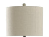 Atlas 26” Greige Polyresin Table Lamp | Lampe de table Atlas de 26 po en polyrésine grège