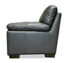 Classico 71" Genuine Leather Loveseat with Wood Legs – Carbon Grey | Causeuse Classico de 71 po en cuir véritable avec pattes en bois - gris carbone