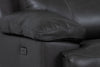 Sorrento 6-Piece Genuine Leather Power Reclining Sectional with Storage Console and USB Port - Charcoal Grey | Sofa sectionnel à inclinaison électrique Sorrento 6 pièces en cuir véritable avec console de rangement et port USB - gris anthracite