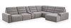 Shaquille O’Neal Home Prestige 7-Piece Right-Facing Sectional with Power Reclining and Power Sliding – Grey | Sofa sectionnel de droite Prestige de Shaquille O’Neal Home 7 pièces avec inclinaison et coulissement électrique - gris