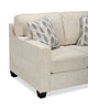 Made in Canada Lennox 57" Chenille Fabric Loveseat with Reversible Cushions and Accent Pillows - Taupe | Causeuse Lennox de 57 po fabriquée au Canada en tissu de chenille avec coussins réversibles et coussins décoratifs - taupe