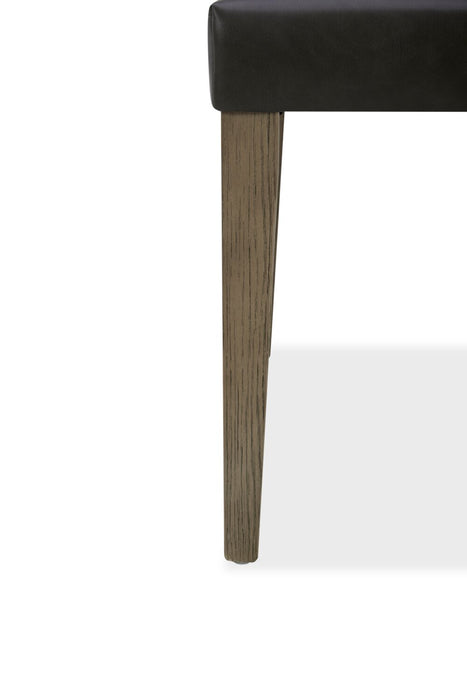 Arlo Dining Chair with Vegan Leather Fabric - Charcoal