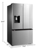Midea 36" 29.3 Cu. Ft. Smart French-Door Refrigerator - Stainless Steel - MRF29D2AST | Réfrigérateur intelligent Midea de 36 po et de 29,3 pi³ à portes françaises - acier inoxydable - MRF29D2AST | MRF29D2S