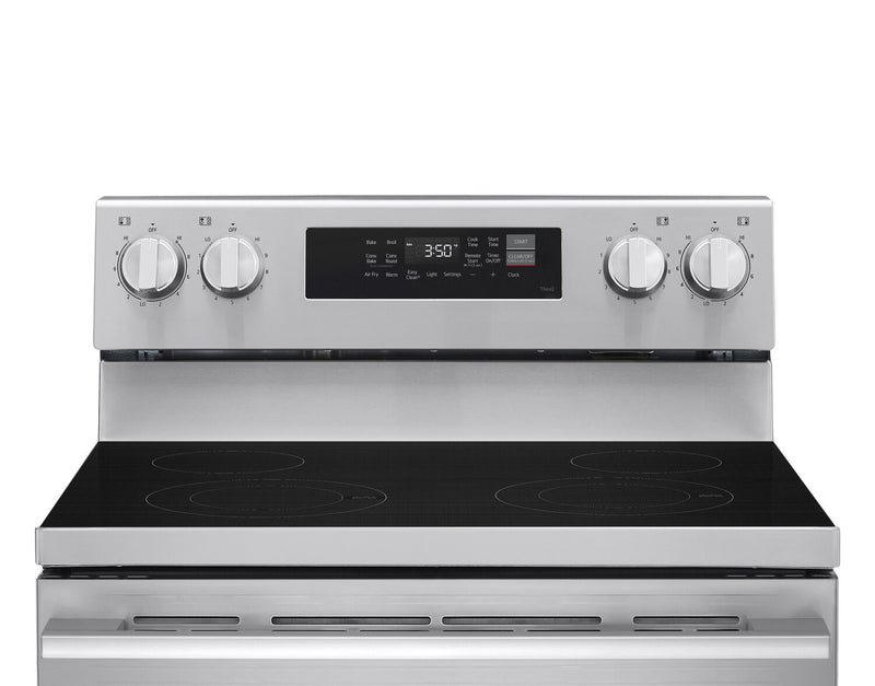 LG 30\" 6.3 Cu Ft. Smart Electric Range with Probake Convection® and EasyClean® - Stainless Steel - LREN6321YE