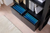 Oscar 36" Contemporary Bookcase with File Drawer – Matte Black  | Bibliothèque contemporaine Oscar de 36 po avec tiroir classeur - noir mat