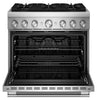 KitchenAid 5.1 Cu. Ft. Dual Fuel Range with No Preheat Air Fry – Stainless Steel - KFDS936SSS  | Cuisinière hybride KitchenAid de 5,1 pi3 avec friture à air sans préchauffage - acier inoxydable - KFDS936SSS