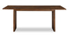 Vale 6pc Dining Set with Table, Bench & 4 Chairs, Wood, 72"W - Brown & Beige | Ensemble de salle à manger Vale 6 pièces en bois avec table de 72 po (l), banc et 4 chaises - brun et beige