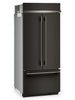 KitchenAid 36" 20.8 Cu. Ft. French Door Bottom Mount Refrigerator - Black Ore - KBFN536SBE | Réfrigérateur KitchenAid de 20,8 pi3 et de 36 po à portes françaises à congélateur inférieur - minerai noir - KBFN536SBE