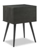 Mori Bedside 2-Drawer Nightstand, 18"W x 25.75"H - Black | Table de nuit Mori de 18 po (l) x 25,75 po (H) à 2 tiroirs - noire