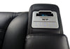 Zen 3-Piece Leather-Look Fabric Power Reclining Sectional with Massage, Drop-Down Console and Refrigerator - Black | Sofa sectionnel à inclinaison électrique Zen 3 pièces en similicuir avec massage, console rabattable et compartiment réfrigéré - noir