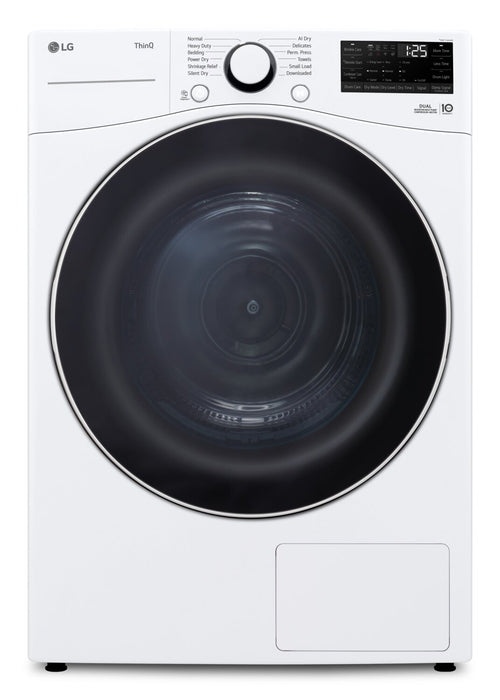 LG 7.8 Cu. Ft 6-Motion DirectDrive® Dryer with Heat Pump – White - DLHC3602W
