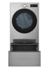 LG 7.4 Cu. Ft. Smart Front-Load Electric Dryer with AI Sensory Dry - Graphite Steel - DLEX5800V | Sécheuse électrique intelligente LG à chargement frontal de 7,4 pi3 avec AI Sensor DryMC - acier graphite - DLEX5800V