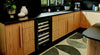 Kitchenaid® 24" Undercounter Wine Cellar with Full-Extension Wood-Front Racks - Black Ore - KUWR524SBE | Cellier à vin KitchenAid de 24 po sous le comptoir avec grilles à extension complète à devant en bois - Minerai noir - KUWR524SBE