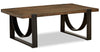 Brewer 50” Industrial Solid Wood Coffee Table - Rustic Honey | Table à café industrielle Brewer de 50 po en bois massif - miel rustique