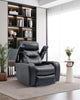 Glow 33" Fabric Power Reclining Chair with Storage Armrests - Black | Fauteuil à inclinaison électrique Glow de 33 po en tissu avec accoudoirs de rangement - noir
