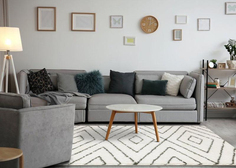 Pascal Multi-Colour Shag Area Rug - 5'3\" x 7'7\"