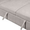 Envy 2-Piece Chenille Fabric Right-Facing Sleeper Sectional - Fog Grey | Sofa-lit sectionnel de droite Envy 2 pièces en tissu de chenille - gris brouillard