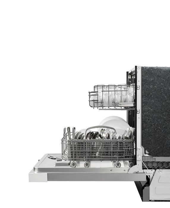 Midea 24\" Front-Control Dishwasher with Interior Light - MDF24P2BWW