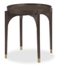 Neeva 24" Modern Round End Table - Dark Brown Birch | Table de bout ronde moderne Neeva de 24 po - bouleau brun foncé | NEEVAETB