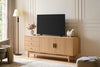 Kemper 71" Modern TV Stand with Storage for TVs up to 75"- Harvest Oak | Meuble pour téléviseur moderne Kemper de 71 po avec rangement pour téléviseurs de jusqu’à 75 po - chêne récolte