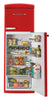 Unique Classic Retro 24" 11 Cu Ft. Top Freezer Refrigerator – Candy Red - UNQ-310L R TM | Réfrigérateur Classic Rétro d’Unique de 24 po et de 11 pi3 à congélateur supérieur - rouge bonbon - UNQ-310L R TM