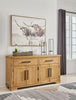 Archer Dining Server, 66"W, 2 Drawers & 4 Doors with Adjustable Shelves - Light Brown | Desserte de salle à manger Archer de 66 po (L) avec 2 tiroirs, 4 portes et tablettes réglables - brun clair