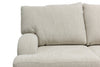 Made in Canada Nofia 80" Chenille Fabric Sofa with Two Accent Pillows and Wood Legs - Linen Beige | Sofa Nofia de 80 po fabriqué au Canada en tissu de chenille avec 2 coussins décoratifs et pattes en bois - beige lin