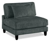 Lounge Modular 40\" Chenille Fabric Armless Chair - Grey