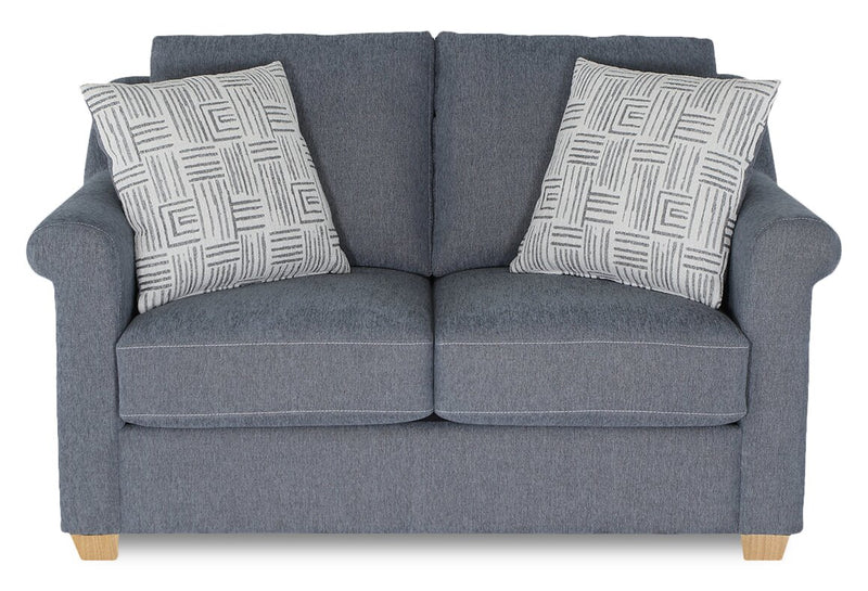 Finesse 59\" Contemporary Chenille Fabric Loveseat - Flint