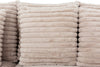 Alto 2-Piece Ultra Plush Faux Fur Fabric Sectional with Dual Cupholders and USB Ports - Mink Taupe | Sofa sectionnel Alto 2 pièces en tissu de fausse fourrure très douce avec deux porte-gobelets et ports USB - vison taupe