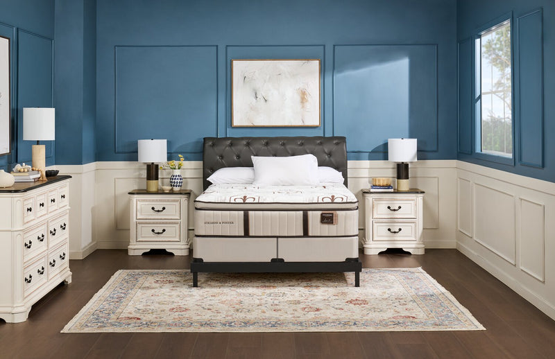  Stearns & Foster® Burnley Luxury Pillowtop Medium King Mattress Set