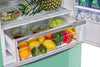 Unique Classic Retro 28" 17 Cu Ft. Bottom Mount Refrigerator - Turquoise - UNQ-455L T AC | Réfrigérateur Classic Rétro d’Unique de 28 po et de 17 pi3 à congélateur inférieur - turquoise - UNQ-455L T AC